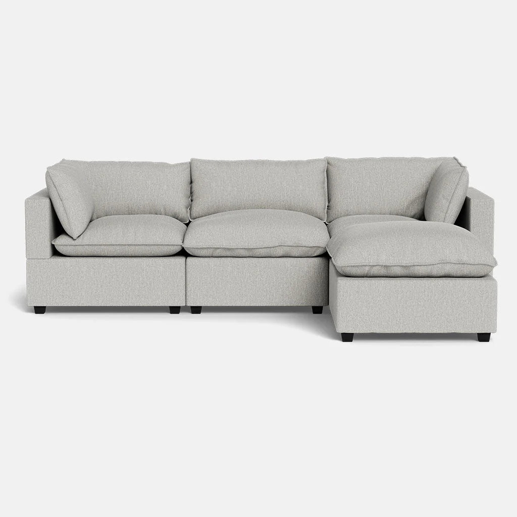 Mi Casa Furniture Pillow Cushion Sofa 122" + Ottoman