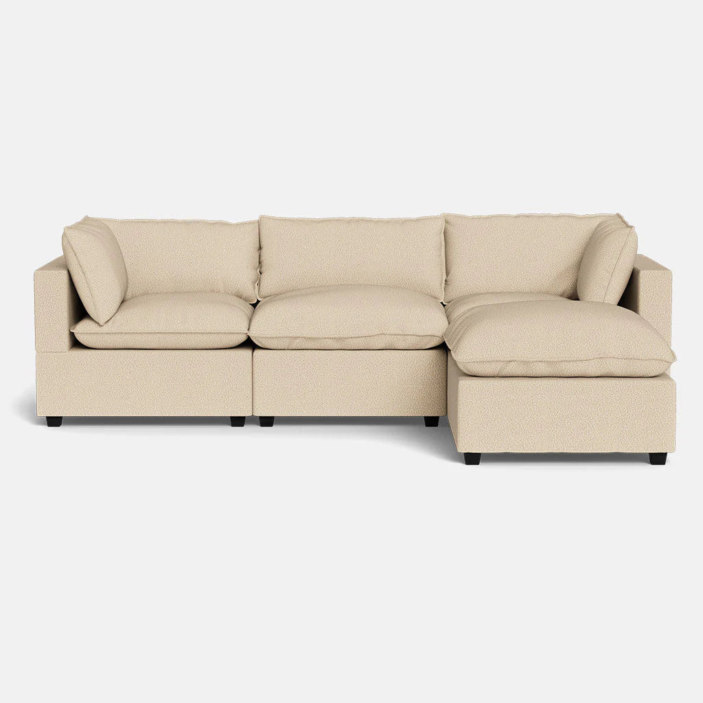 Mi Casa Furniture Pillow Cushion Sofa 122" + Ottoman