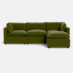 Mi Casa Furniture Pillow Cushion Sofa 122" + Ottoman